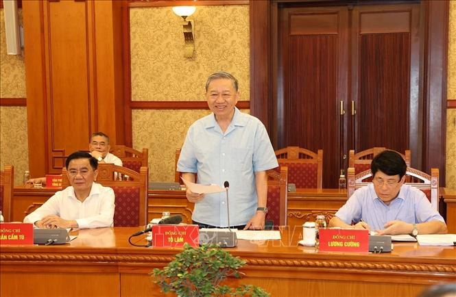 Tổng B&iacute; thư, Chủ tịch nước T&ocirc; L&acirc;m chủ tr&igrave; cuộc họp Thường trực Tiểu ban Văn kiện Đại hội XIV

- Ảnh 2.