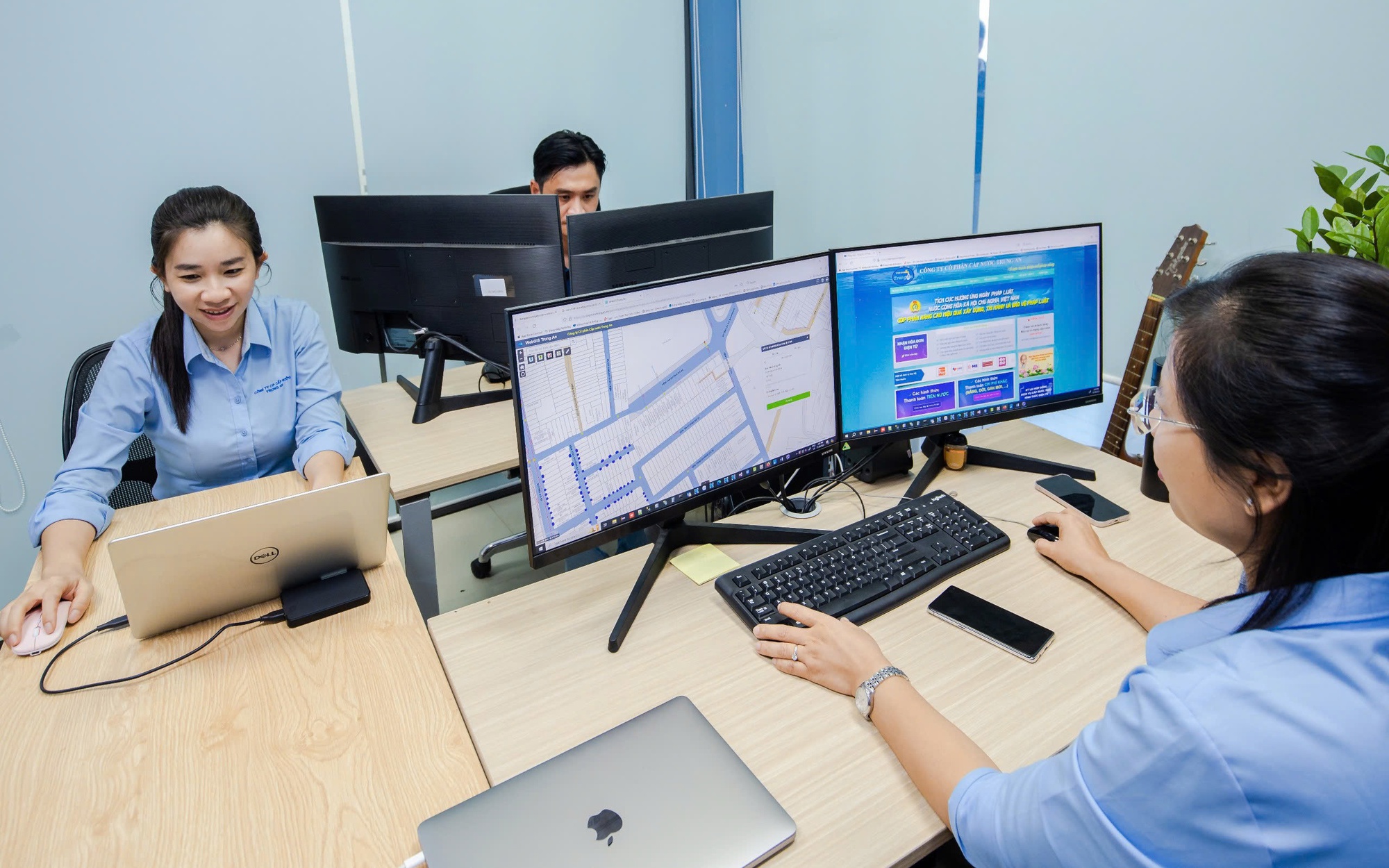 Hệ thống GIS của SAWACO gi&uacute;p C&ocirc;ng ty cổ phần Cấp nước Trung An n&acirc;ng cao chất lượng dịch vụ kh&aacute;ch h&agrave;ng