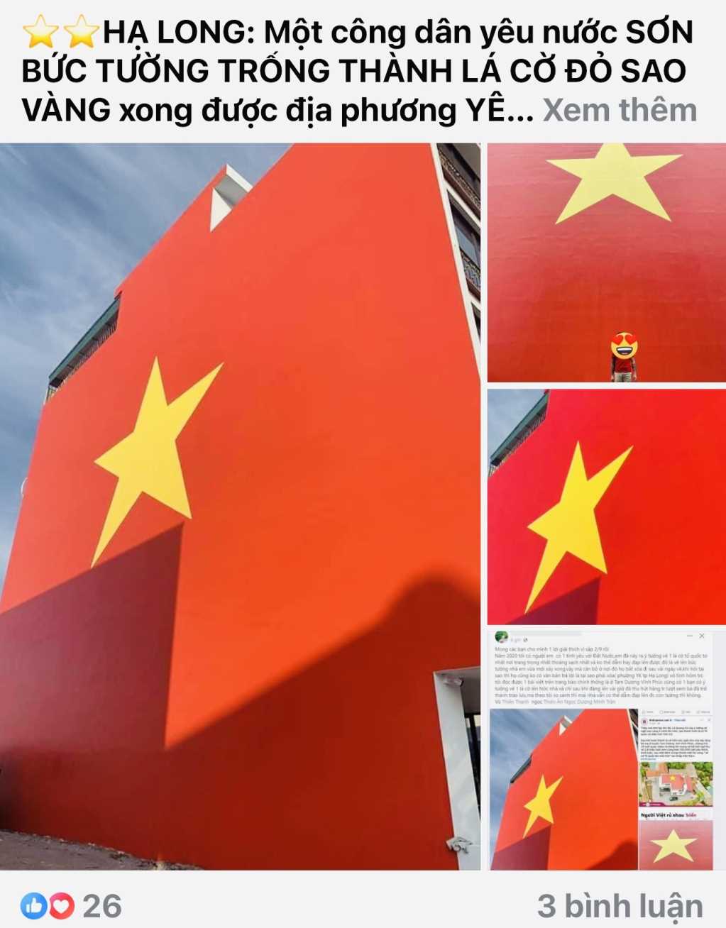 L&agrave;m r&otilde; th&ocirc;ng tin "người d&acirc;n bị y&ecirc;u cầu x&oacute;a h&igrave;nh cờ Tổ quốc sơn tr&ecirc;n tường"- Ảnh 1.
