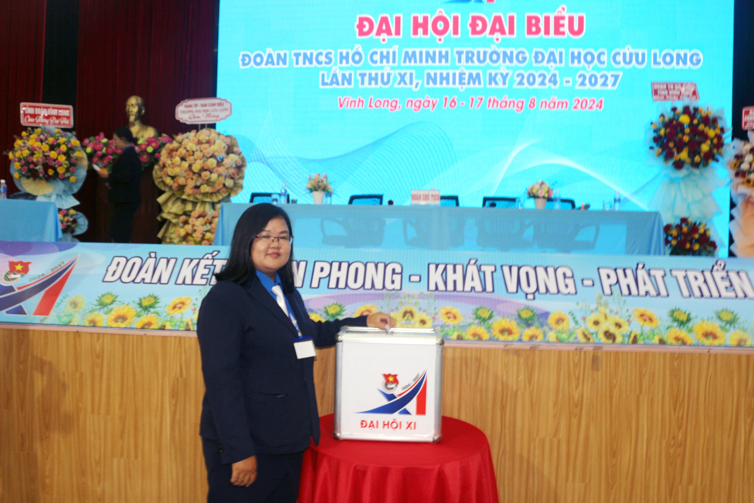 Đại hội Đo&agrave;n Trường ĐH Cửu Long lần thứ XI th&agrave;nh c&ocirc;ng tốt đẹp- Ảnh 3.