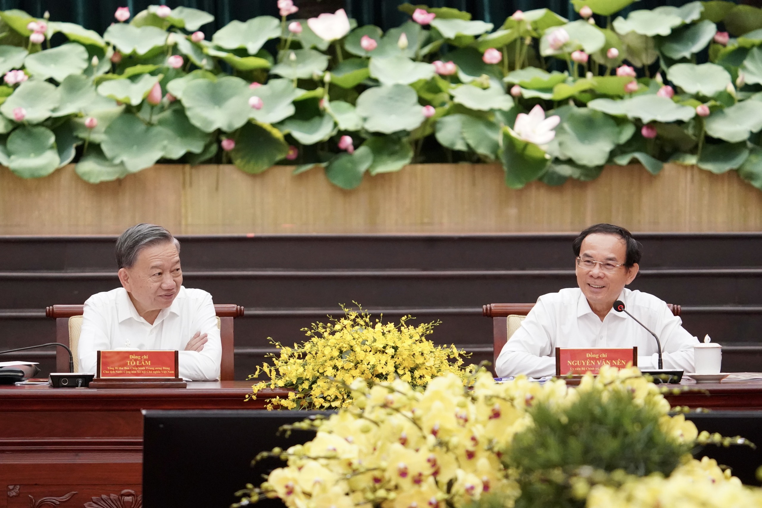Phóng sự ảnh: Toàn cảnh ngày làm việc của Tổng Bí thư, Chủ tịch nước Tô Lâm tại TPHCM- Ảnh 14.