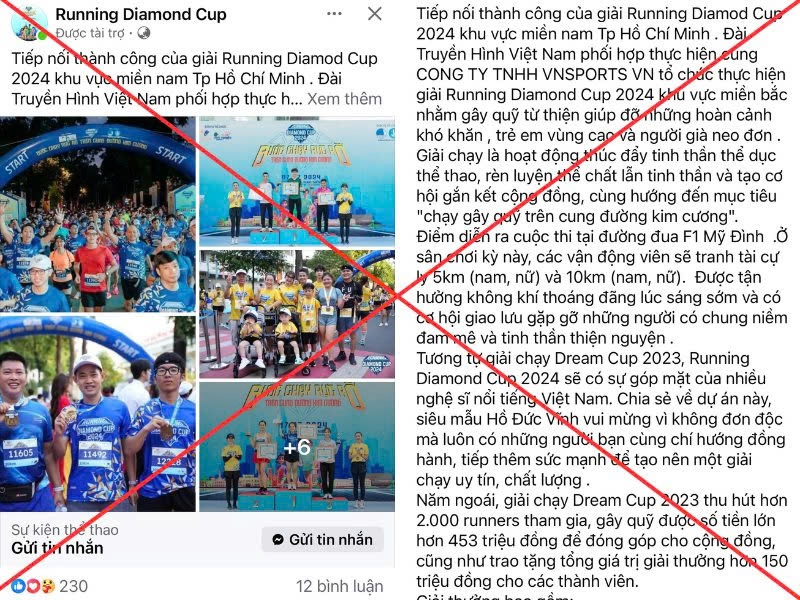 Hội Liên hiệp Thanh niên TP HCM lên tiếng về giải chạy bộ "Running Diamond Cup 2024"- Ảnh 1.