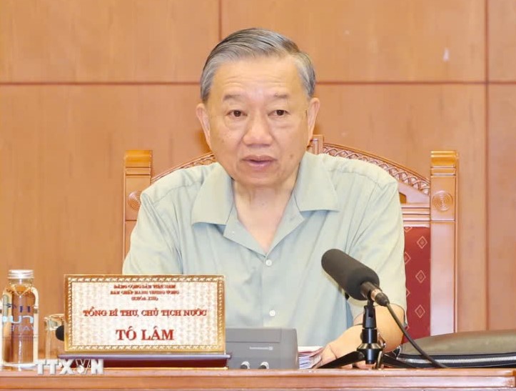 Tổng B&iacute; thư, Chủ tịch nước T&ocirc; L&acirc;m chủ tr&igrave; phi&ecirc;n họp Tiểu ban Nh&acirc;n sự Đại hội XIV của Đảng- Ảnh 5.