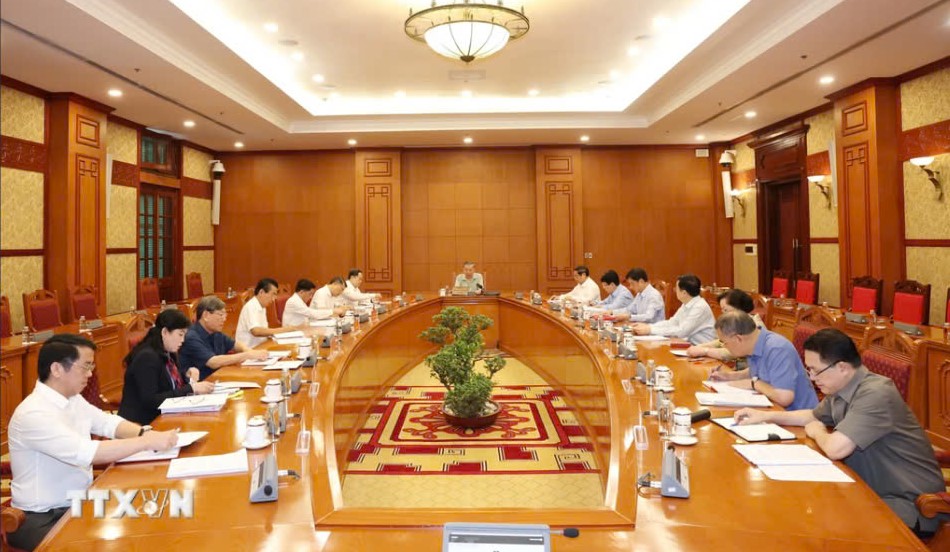 Tổng B&iacute; thư, Chủ tịch nước T&ocirc; L&acirc;m chủ tr&igrave; phi&ecirc;n họp Tiểu ban Nh&acirc;n sự Đại hội XIV của Đảng- Ảnh 4.