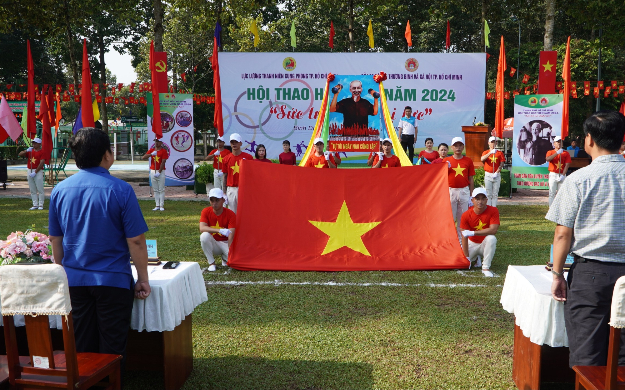 Gần 200 người tranh tài tại Hội thao học viên “Sức trẻ và Nghị lực”