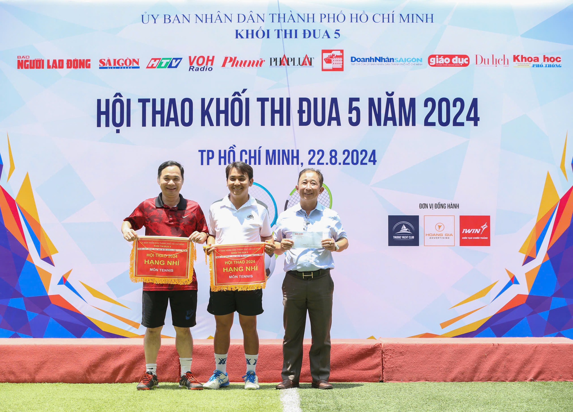Hội thao Khối thi đua 5 năm 2024: VOH v&ocirc; địch b&oacute;ng đ&aacute;, HTV v&ocirc; địch quần vợt- Ảnh 10.
