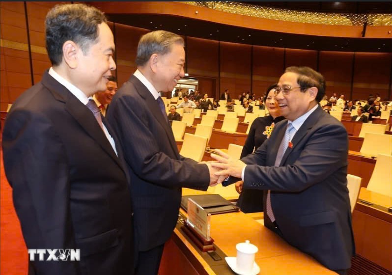 Những h&igrave;nh ảnh Tổng B&iacute; thư, Chủ tịch nước T&ocirc; L&acirc;m dự Kỳ họp bất thường lần thứ 8, QH kh&oacute;a XV- Ảnh 3.