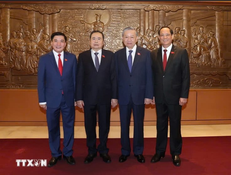 Những h&igrave;nh ảnh Tổng B&iacute; thư, Chủ tịch nước T&ocirc; L&acirc;m dự Kỳ họp bất thường lần thứ 8, QH kh&oacute;a XV- Ảnh 2.