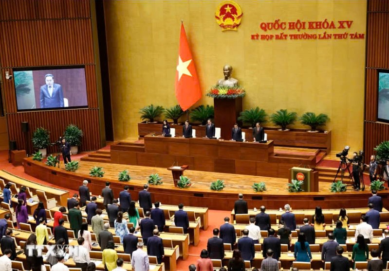 Những h&igrave;nh ảnh Tổng B&iacute; thư, Chủ tịch nước T&ocirc; L&acirc;m dự Kỳ họp bất thường lần thứ 8, QH kh&oacute;a XV- Ảnh 5.