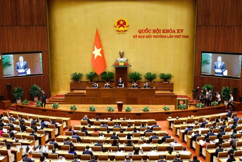 Những h&igrave;nh ảnh Tổng B&iacute; thư, Chủ tịch nước T&ocirc; L&acirc;m dự Kỳ họp bất thường lần thứ 8, QH kh&oacute;a XV- Ảnh 8.