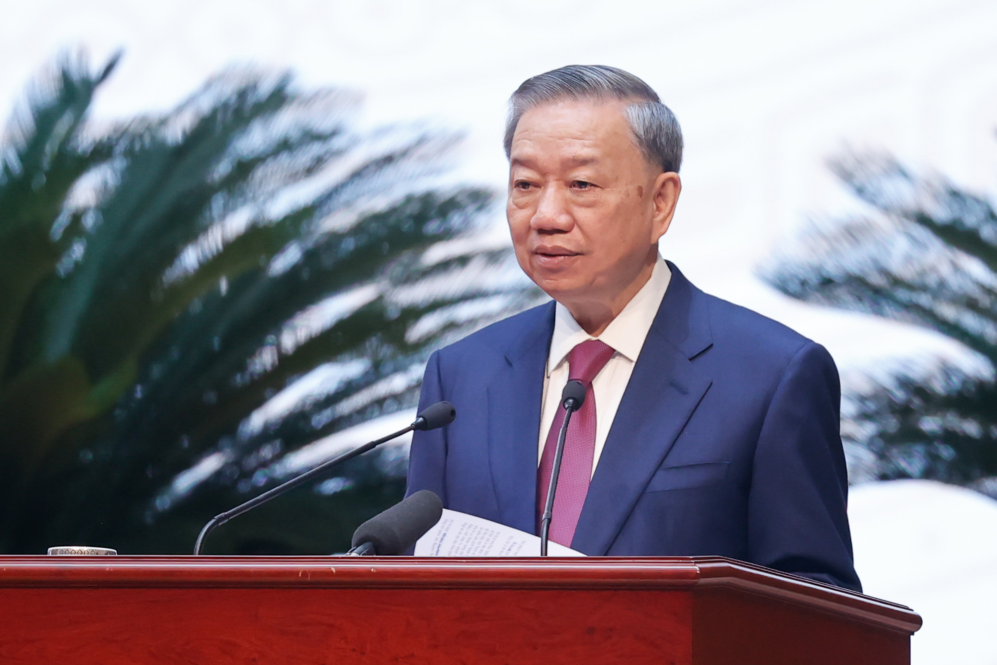 To&agrave;n văn ph&aacute;t biểu của Tổng B&iacute; thư, Chủ tịch nước T&ocirc; L&acirc;m tại Hội nghị Trung ương- Ảnh 1.
