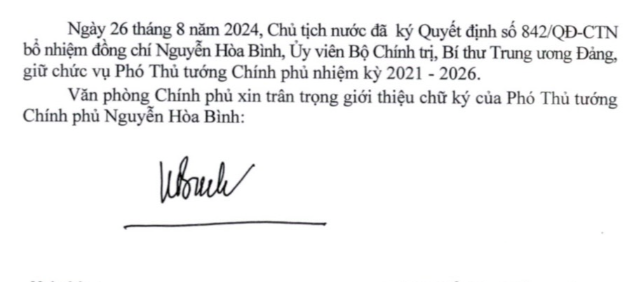 Giới thiệu chữ k&yacute; của 3 t&acirc;n Ph&oacute; Thủ tướng- Ảnh 1.