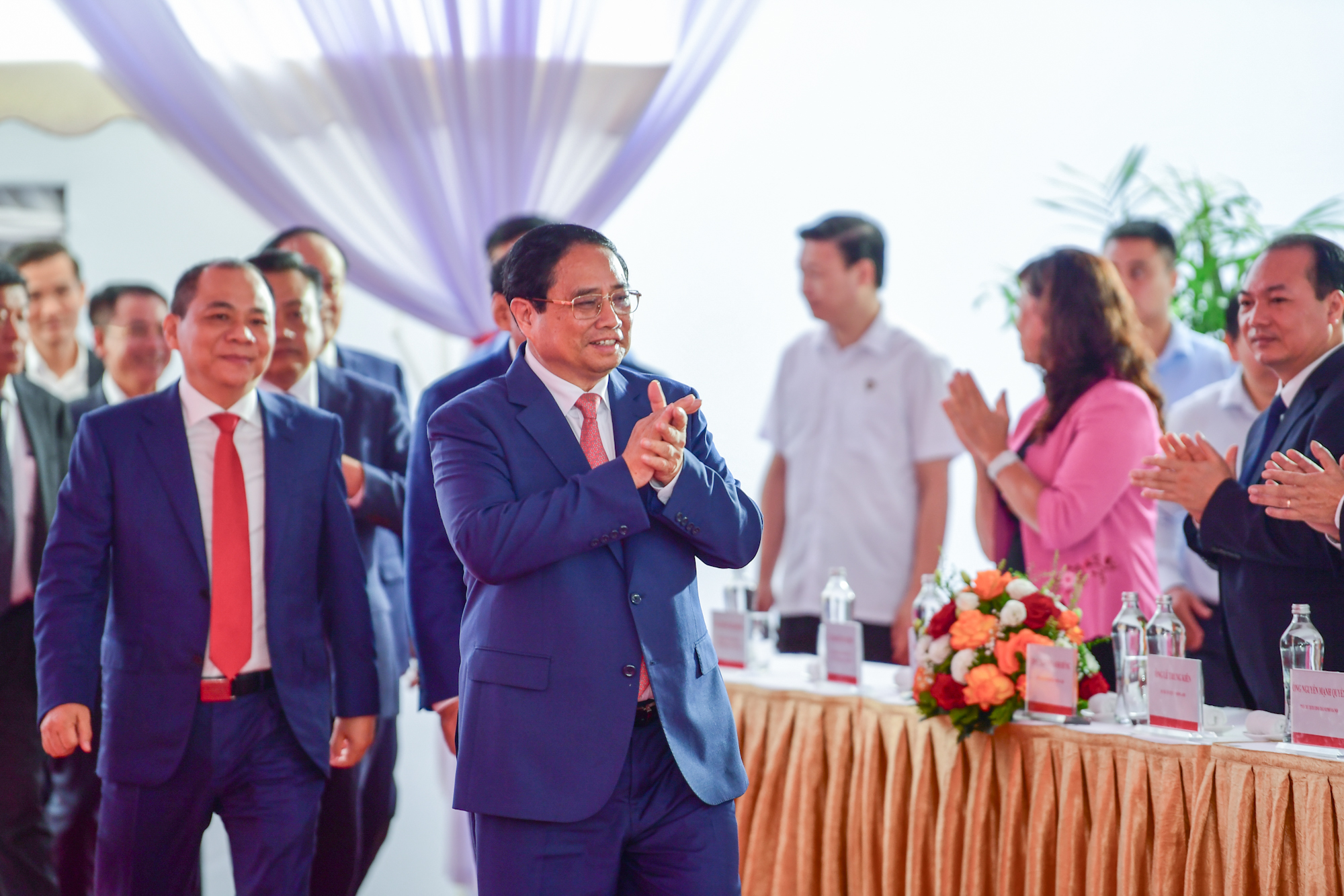 Thủ tướng dự lễ khởi c&ocirc;ng dự &aacute;n Trung t&acirc;m Hội chợ Triển l&atilde;m Quốc gia rộng 90 ha- Ảnh 1.