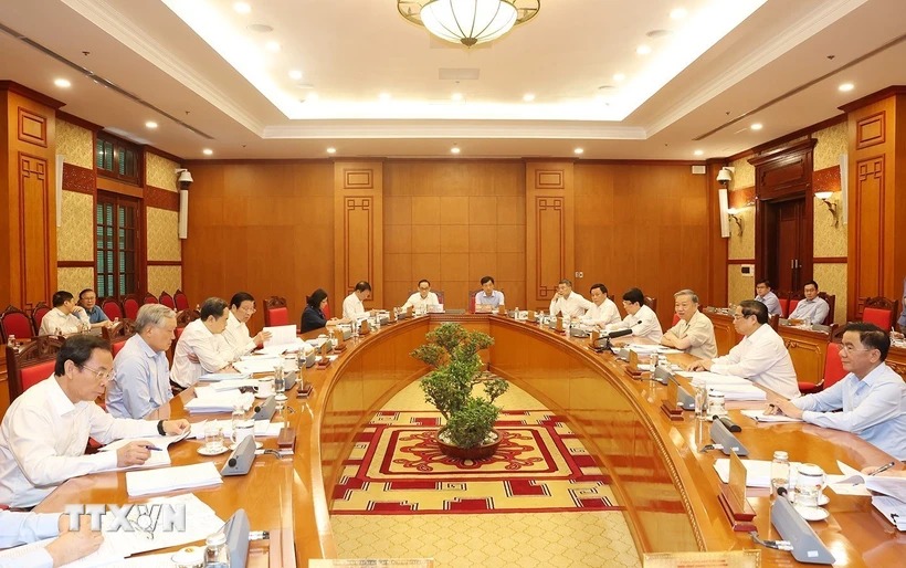 Tổng B&iacute; thư, Chủ tịch nước T&ocirc; L&acirc;m chủ tr&igrave; họp Bộ Ch&iacute;nh trị, Ban B&iacute; thư - Ảnh 1.