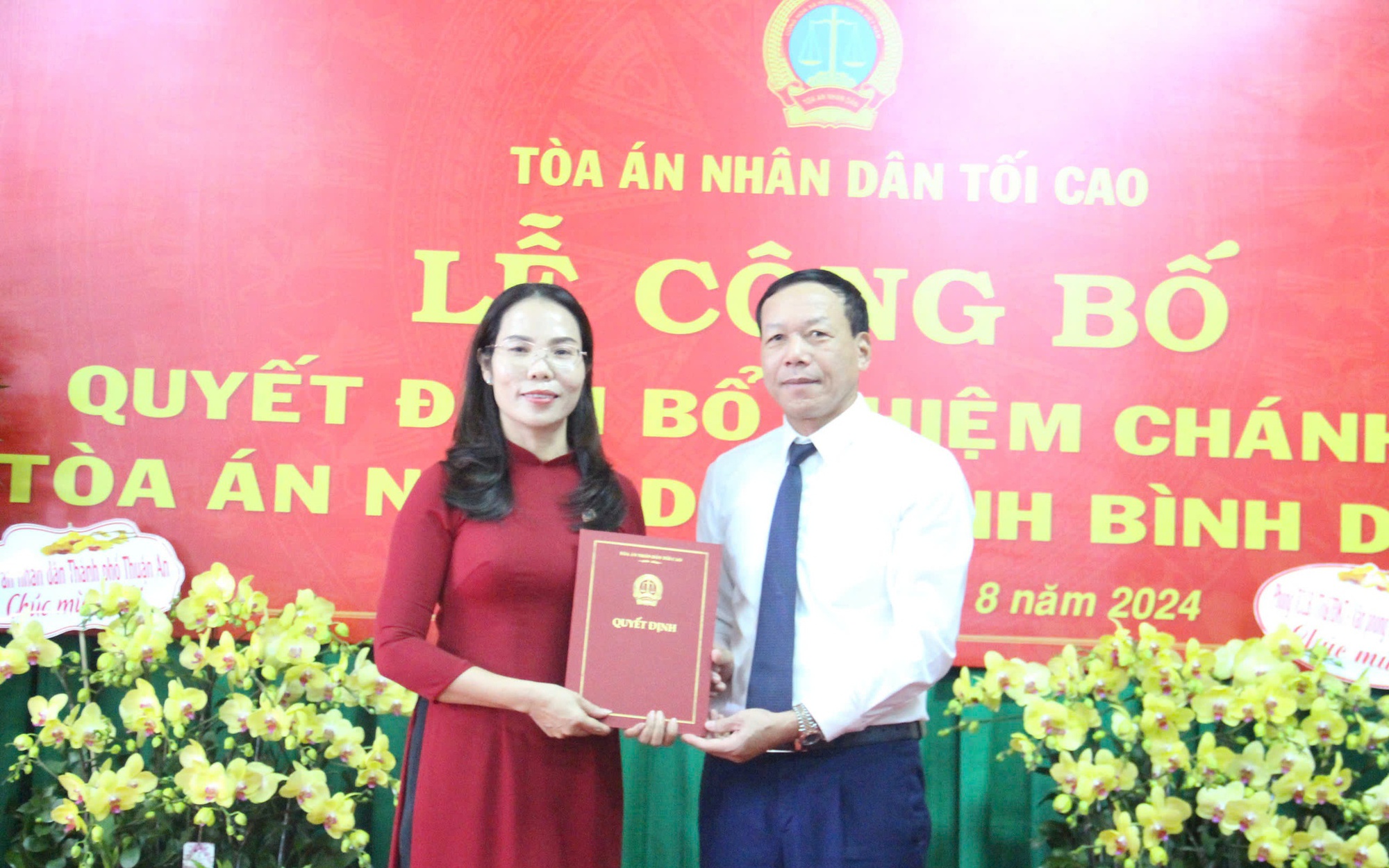 Bà Nguyễn Thị Tuyết Thanh giữ chức Chánh án TAND tỉnh Bình Dương 