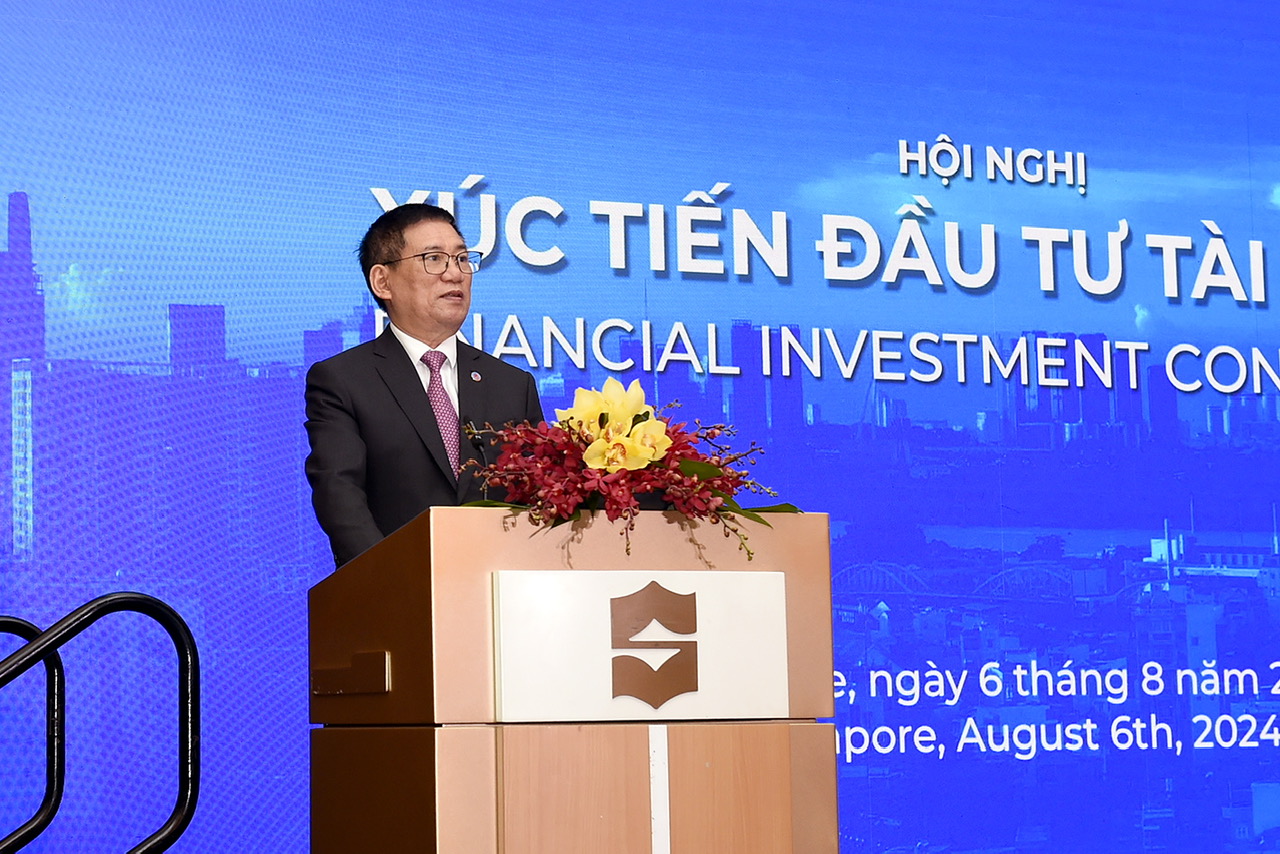 Bộ trưởng Hồ Đức Phớc giới thiệu tiềm năng thị trường chứng kho&aacute;n Việt tại Singapore- Ảnh 1.