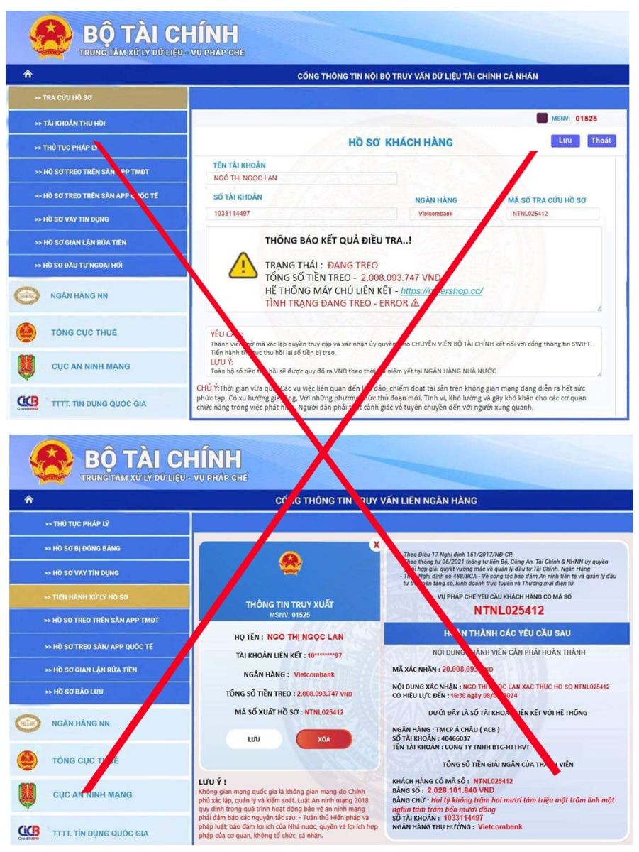 Giả mạo chữ k&yacute; của l&atilde;nh đạo Bộ T&agrave;i ch&iacute;nh để lừa đảo chuyển tiền- Ảnh 1.