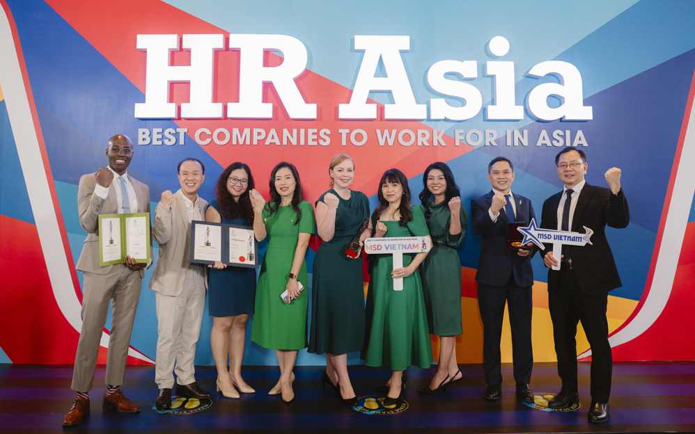 MSD Việt Nam nhận cú đúp tại lễ trao giải HR Asia Awards 2024