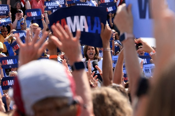 &Ecirc;-k&iacute;p tranh cử của &ocirc;ng Donald Trump lo sợ thất bại trước b&agrave; Kamala Harris- Ảnh 2.