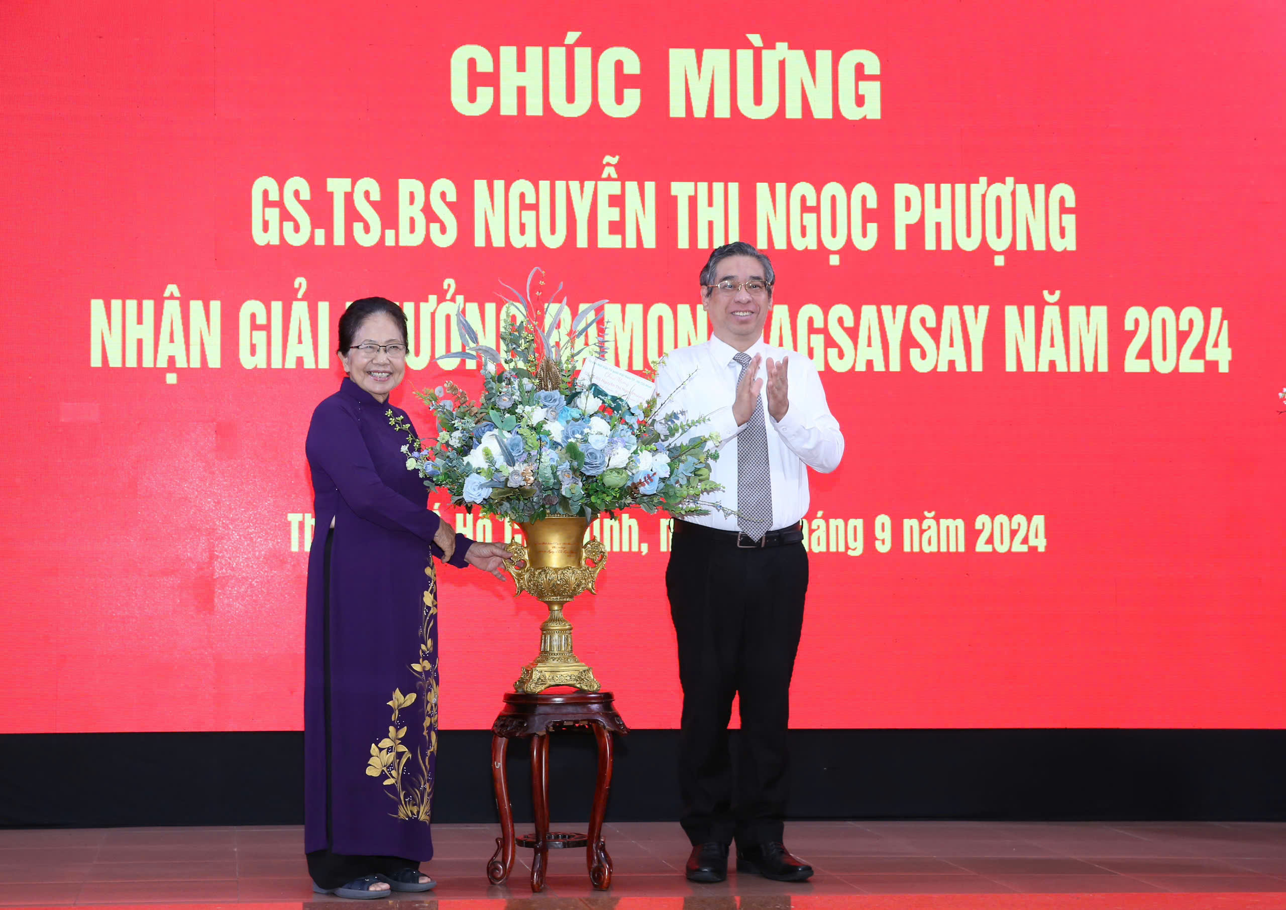 TP HCM ch&uacute;c mừng GS-TS-BS Nguyễn Thị Ngọc Phượng nhận "Giải Nobel Ch&acirc;u &Aacute;"- Ảnh 1.