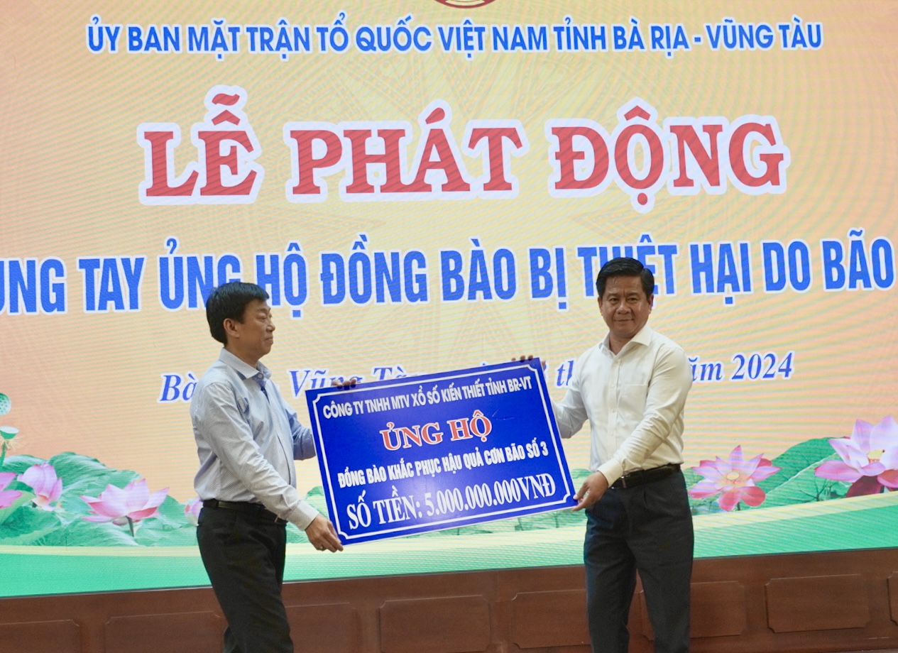 B&agrave; Rịa - Vũng T&agrave;u, B&igrave;nh Phước ủng hộ đồng b&agrave;o v&ugrave;ng b&atilde;o lũ miền Bắc- Ảnh 2.