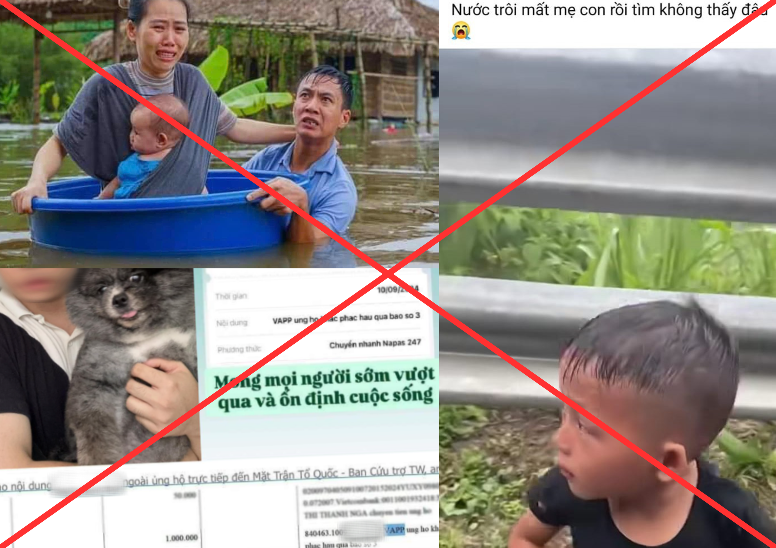 Nhiều KOL, KOC v&agrave; người d&ugrave;ng mạng x&atilde; hội lợi dụng b&atilde;o lũ d&agrave;n dựng nội dung kh&ocirc;ng đ&uacute;ng sự thật để &ldquo;c&acirc;u view&rdquo;, &ldquo;c&acirc;u like&rdquo; v&agrave; lấy nước mắt người xem