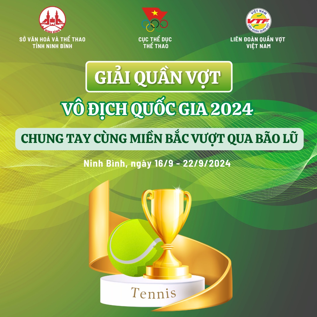 Giải quần vợt VĐQG 2024 hướng đến đồng b&agrave;o bị b&atilde;o lũ- Ảnh 1.