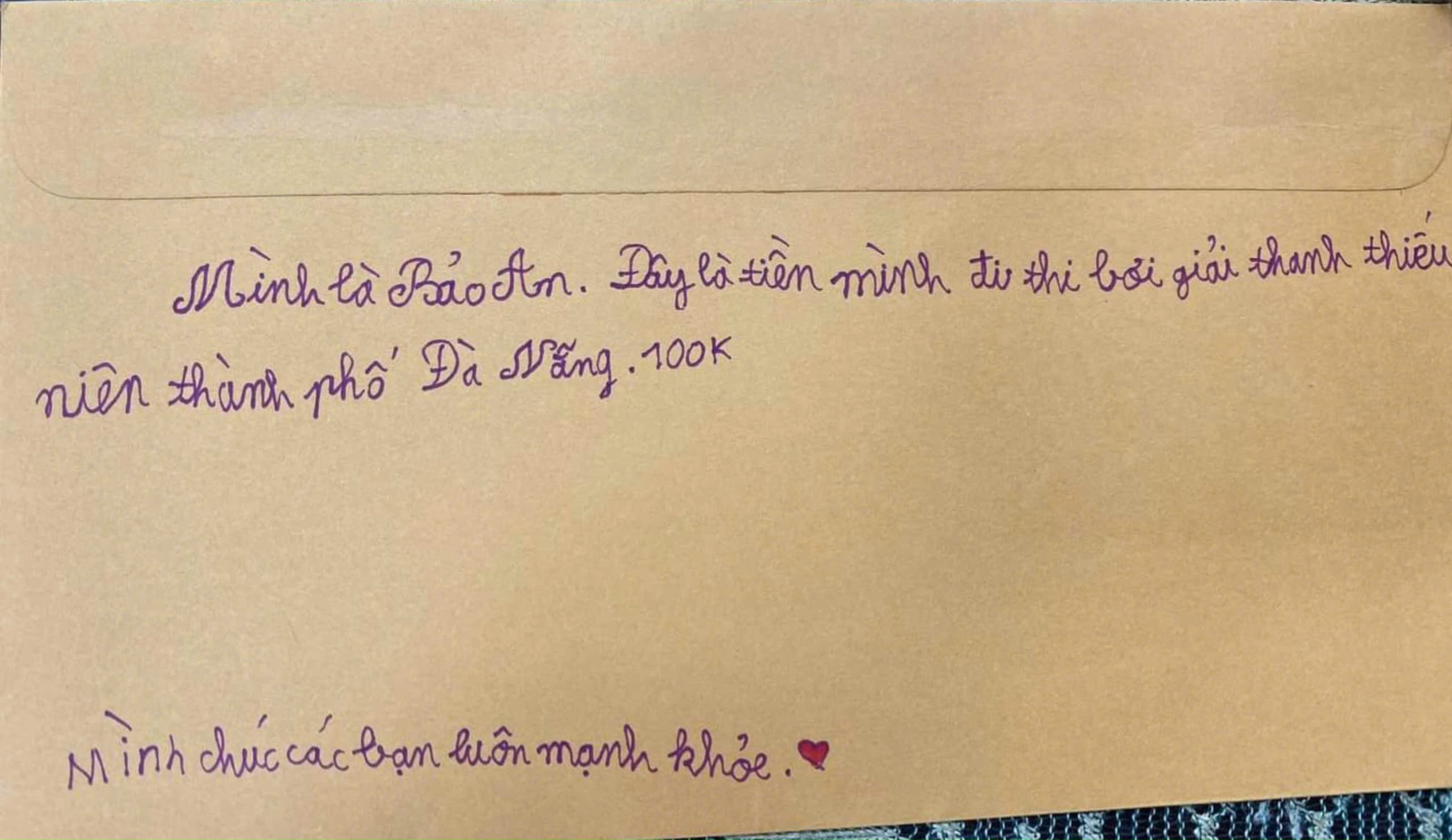 Xúc động lá thư kèm tiền ủng hộ của 1 học sinh Đà Nẵng gửi miền Bắc - Ảnh 2.