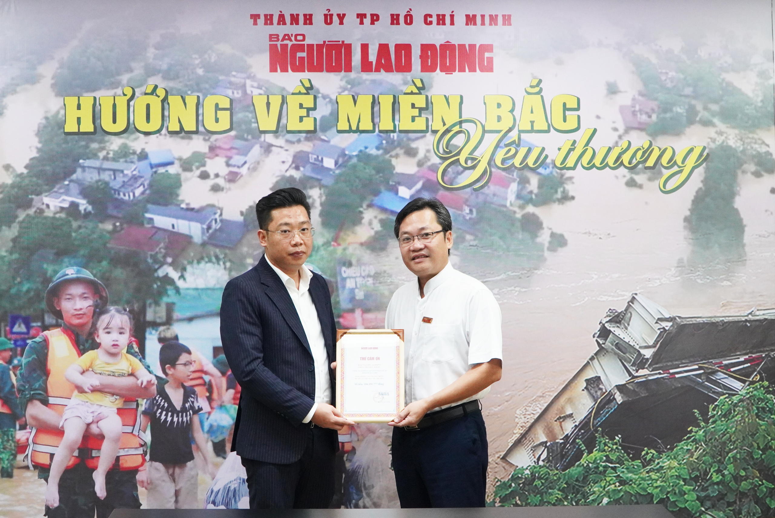 Khải Hưng CORP c&ugrave;ng B&aacute;o Người Lao Động "Hướng về miền Bắc y&ecirc;u thương"- Ảnh 4.