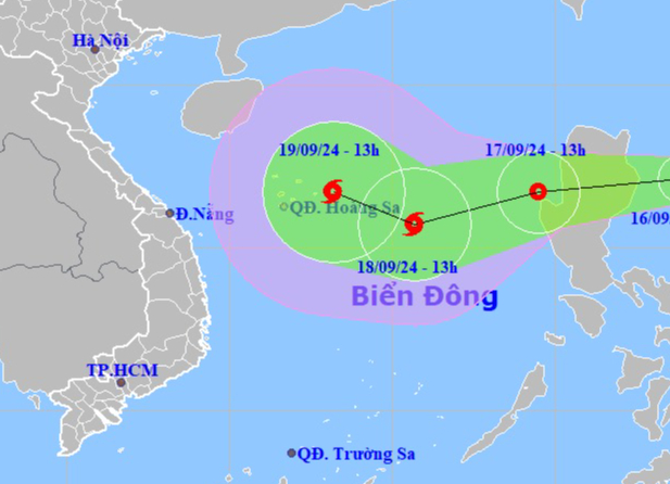 2 kịch bản &aacute;p thấp mạnh l&ecirc;n th&agrave;nh b&atilde;o số 4 ảnh hưởng đến Việt Nam- Ảnh 1.