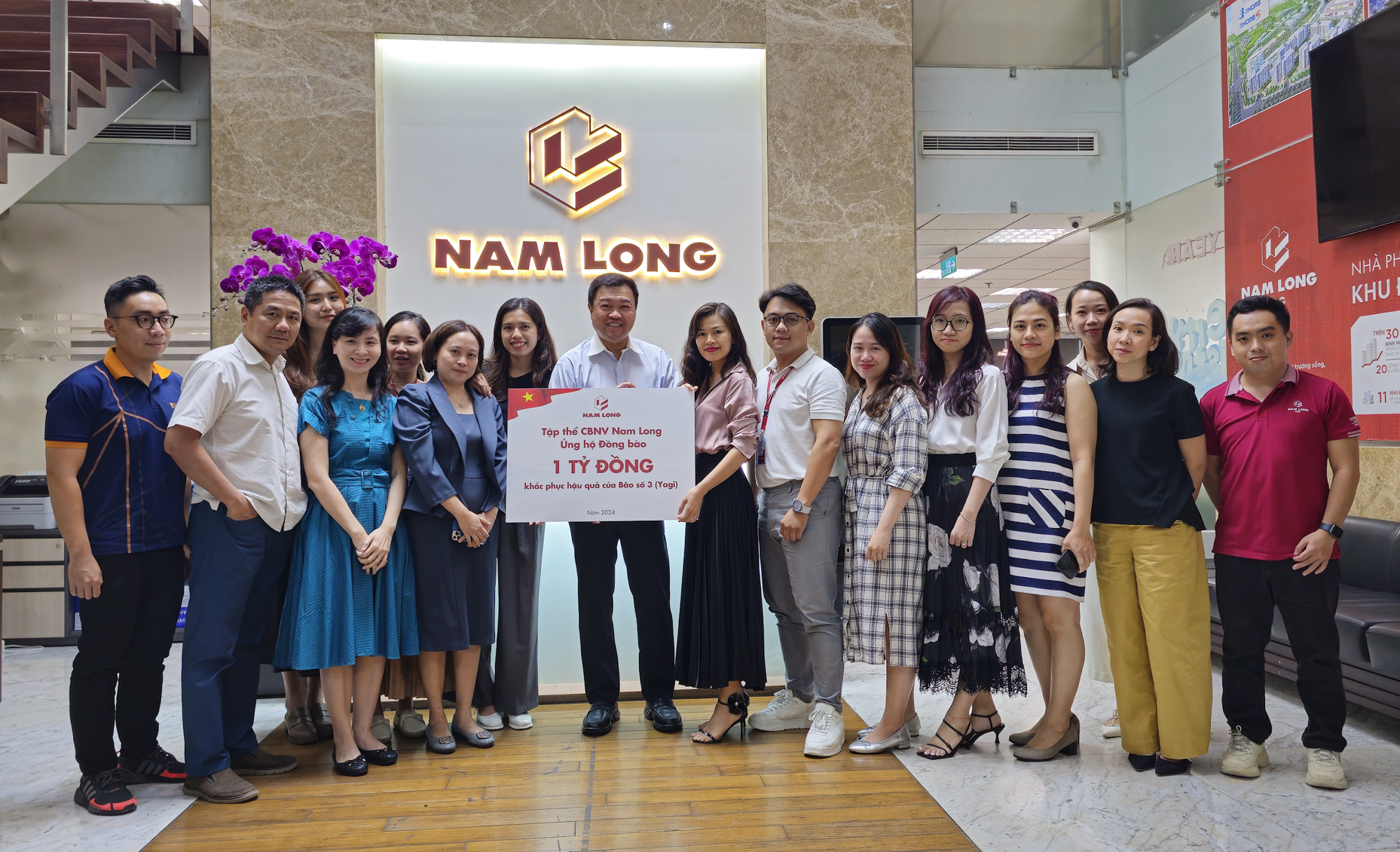 Nam Long quyên góp 1 tỉ đồng ủng hộ đồng bào khắc phục hậu quả bão số 3- Ảnh 1. Nam Long quyên góp 1 tỉ đồng ủng hộ đồng bào khắc phục hậu quả bão số 3- Ảnh 1.