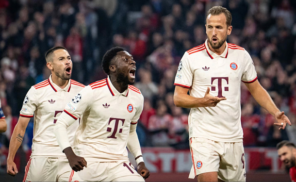Harry Kane (phải) tỏa s&aacute;ng ở Bayern MunichẢnh: REUTERS