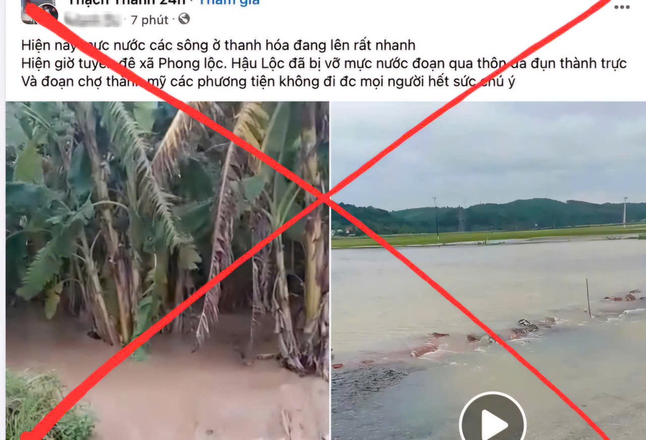 Thanh Hóa "bác" thông tin vỡ đê - Ảnh 1.