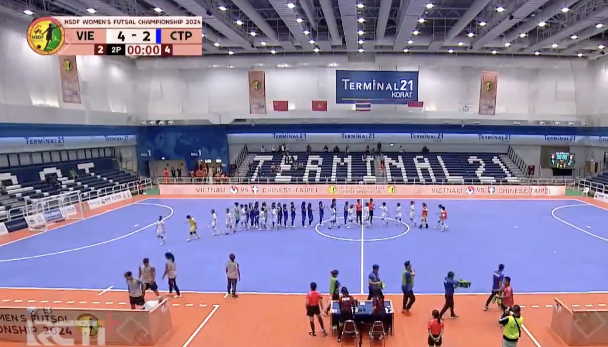 Futsal nữ Việt Nam ngược dòng thắng Đài Bắc Trung Hoa- Ảnh 1.
