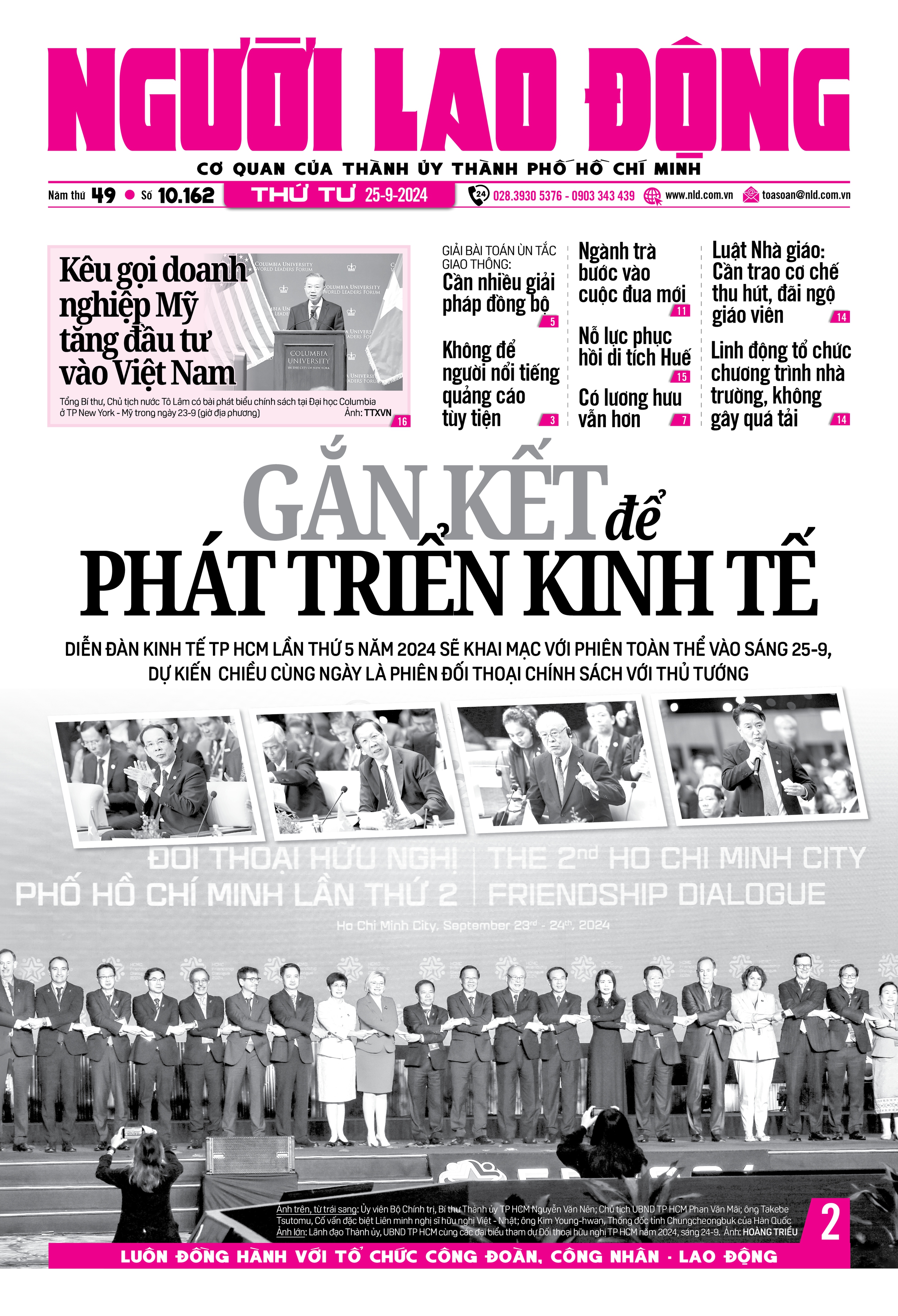 Thông tin đáng chú ý trên báo in Người Lao Động ngày 25-9- Ảnh 1.
