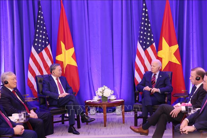 Tổng B&iacute; thư, Chủ tịch nước T&ocirc; L&acirc;m gặp Tổng thống Mỹ Joe Biden- Ảnh 5.