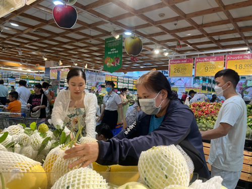 N&ocirc;ng sản đạt chuẩn của c&aacute;c địa phương được b&agrave;y b&aacute;n tại c&aacute;c hệ thống b&aacute;n lẻ ở TP HCM