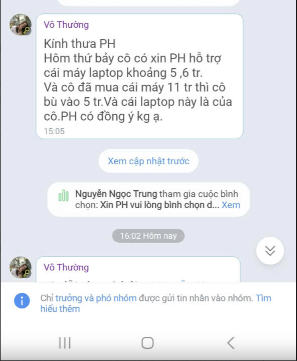 Vụ c&ocirc; gi&aacute;o "xin phụ huynh mua laptop bất th&agrave;nh": L&atilde;nh đạo UBND quận 1 l&ecirc;n tiếng- Ảnh 1.