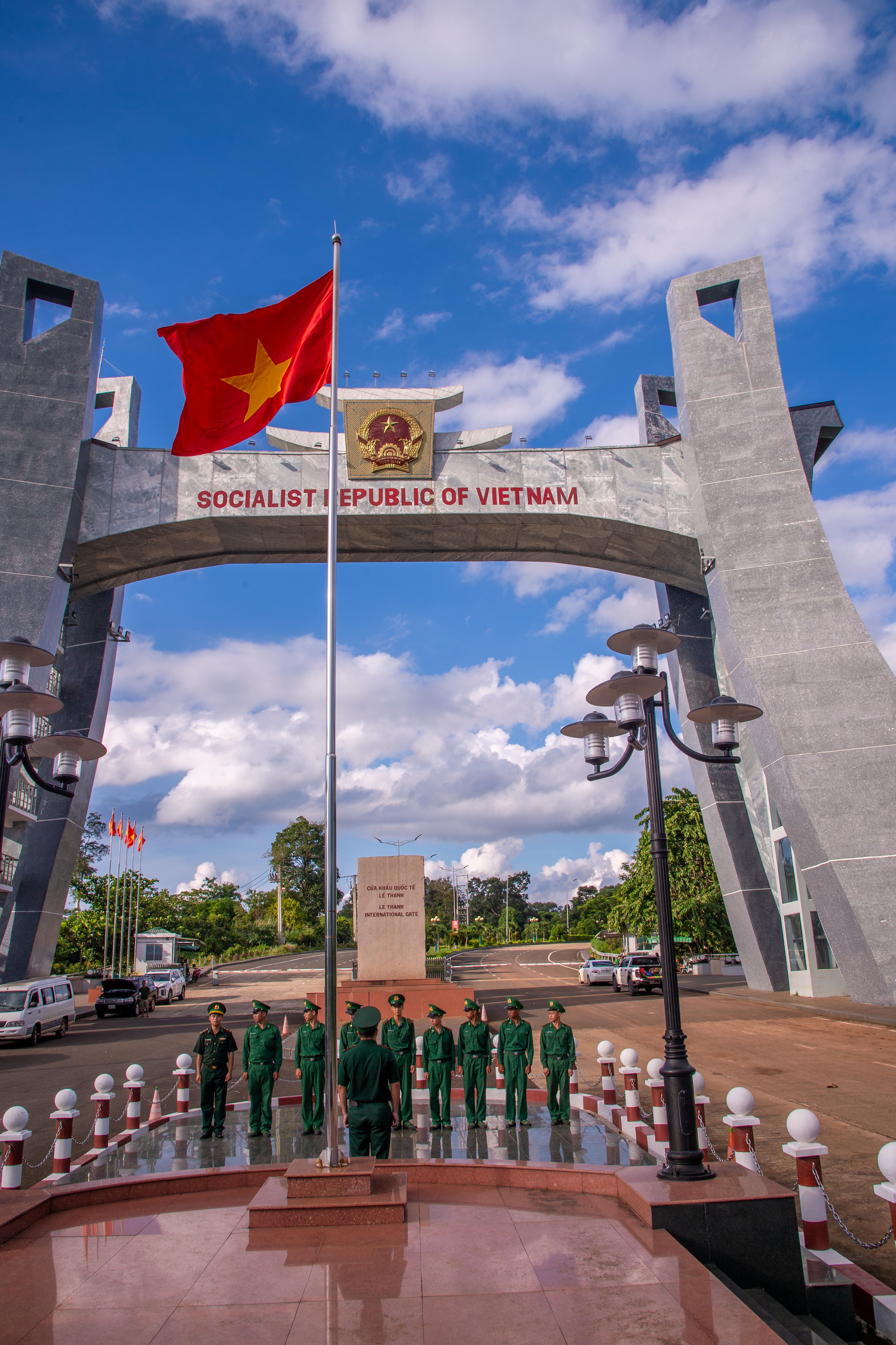 Cửa khẩu Lệ Thanh. Ảnh: NGUYỄN QUỐC HUY