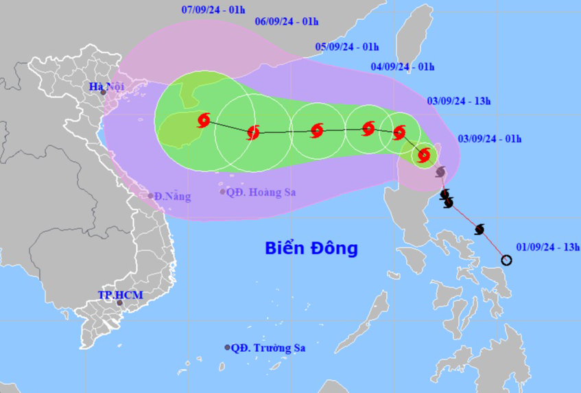 B&atilde;o Yagi khả năng giật cấp 16, di chuyển rất nhanh hướng v&agrave;o Biển Đ&ocirc;ng- Ảnh 1.