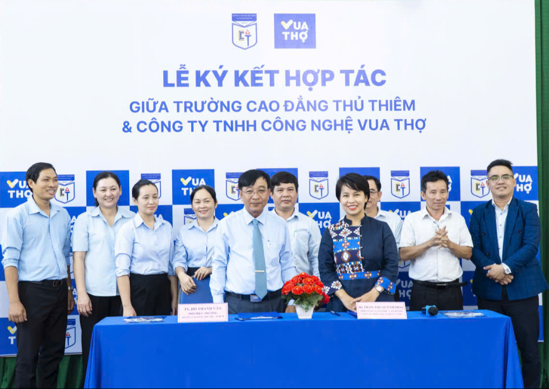 Cao Đẳng Thủ Thi&ecirc;m v&agrave; Vua Thợ hợp t&aacute;c ph&aacute;t triển nguồn nh&acirc;n lực trẻ- Ảnh 1.