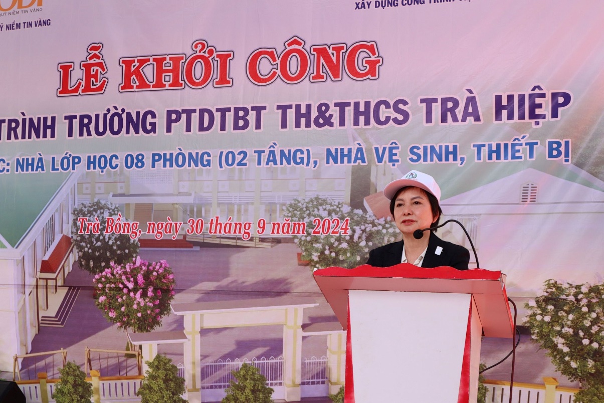 Khởi c&ocirc;ng x&acirc;y dựng dự &aacute;n Trường Phổ Th&ocirc;ng D&acirc;n tộc B&aacute;n tr&uacute; Tiểu học & Trung học cơ sở Tr&agrave; Hiệp- Ảnh 2.