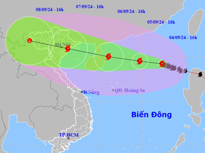 B&atilde;o số 3 cực kỳ nguy hiểm, khả năng sẽ mạnh tới cấp 16, giật tr&ecirc;n cấp 17- Ảnh 1.