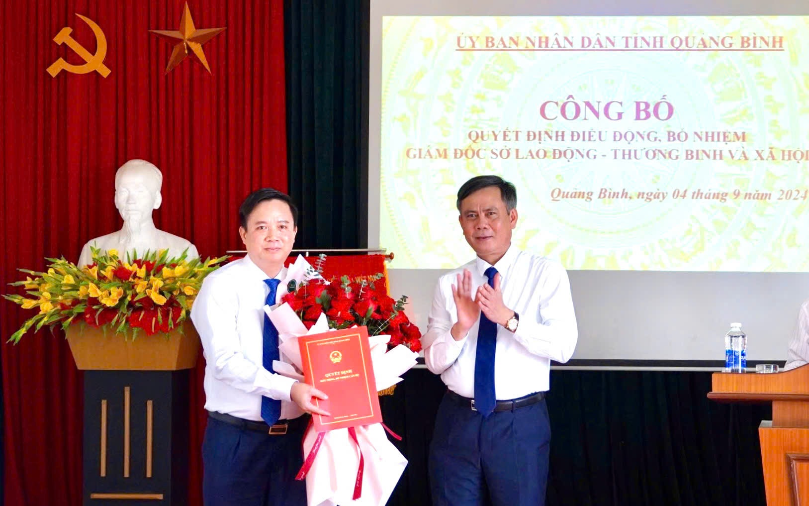 Ông Phạm Tiến Nam được điều động làm Giám đốc Sở LĐ-TB-XH tỉnh Quảng Bình