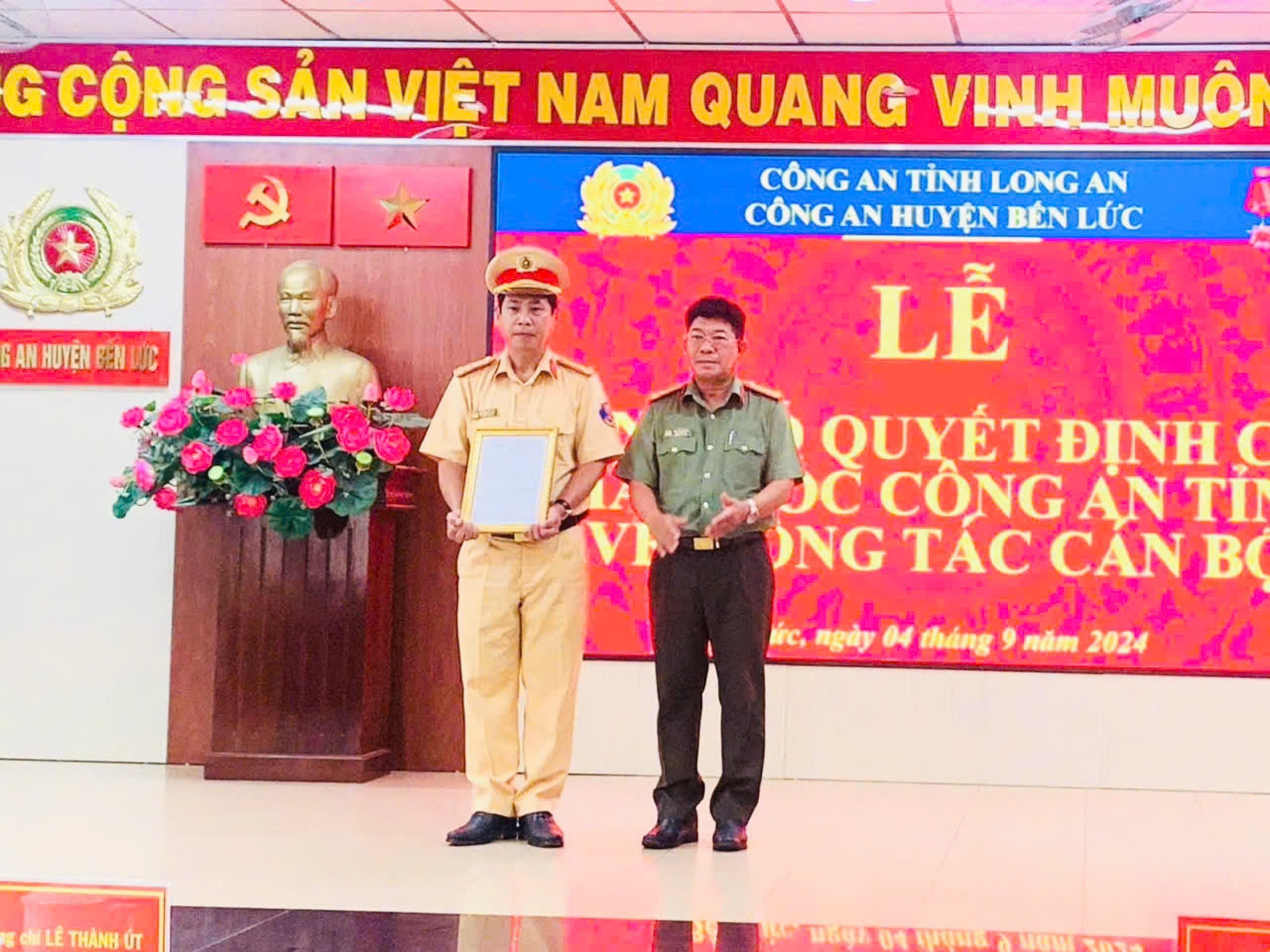 Công an tỉnh Long An điều động, bổ nhiệm nhiều cán bộ- Ảnh 2.