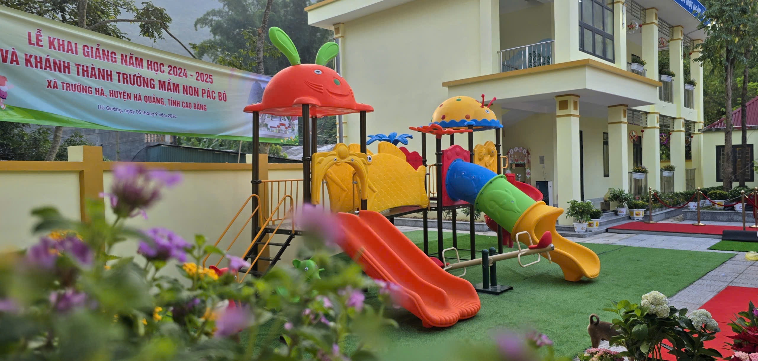 Kh&aacute;nh th&agrave;nh trường Mầm non P&aacute;c B&oacute; do Tổng B&iacute; thư, Chủ tịch nước T&ocirc; L&acirc;m tặng- Ảnh 6.