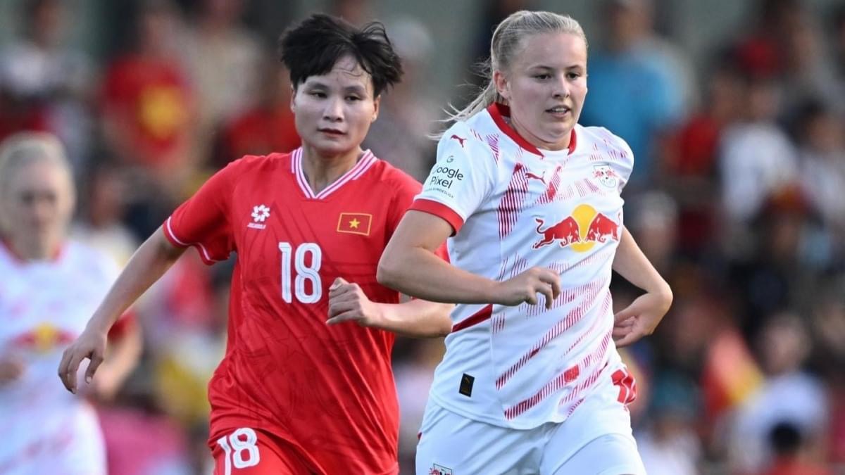 Tuyển nữ Việt Nam kh&ocirc;ng thể tạo n&ecirc;n bất ngờ trước CLB Leipzig- Ảnh 1.