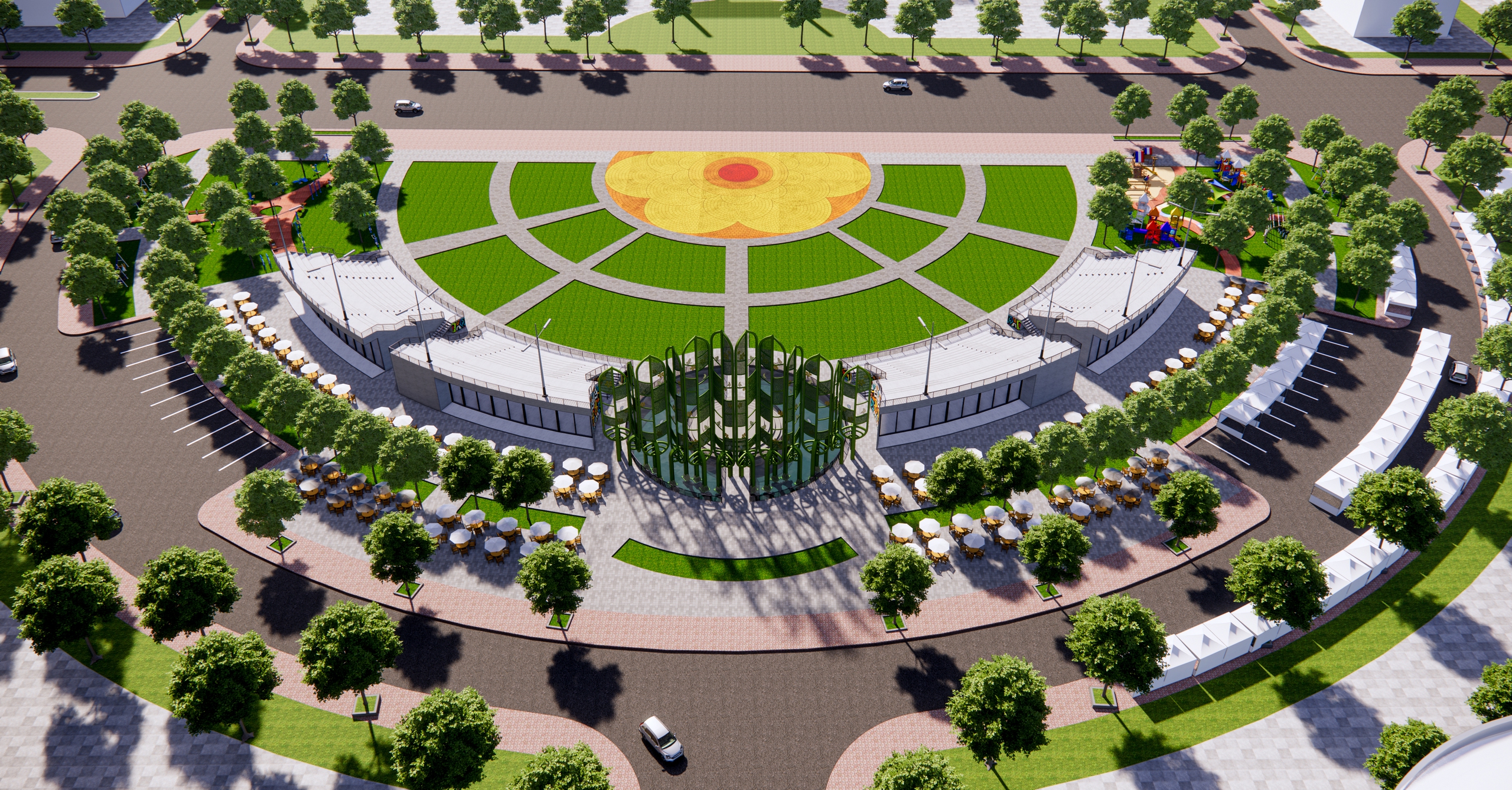 Bình Chánh khởi công dự án cải tạo, xây dựng công viên trung tâm hành chính rộng hơn 12.900m2- Ảnh 4.