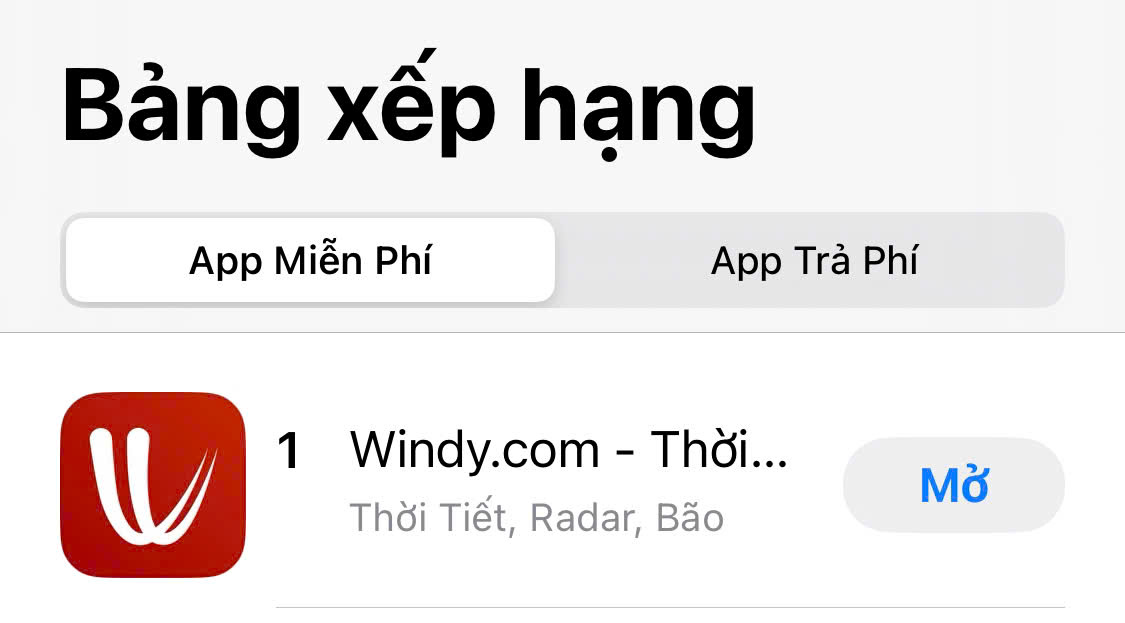 Ứng dụng theo dõi bão Yagi đứng tốp đầu lượt tải về tại Việt Nam- Ảnh 1.