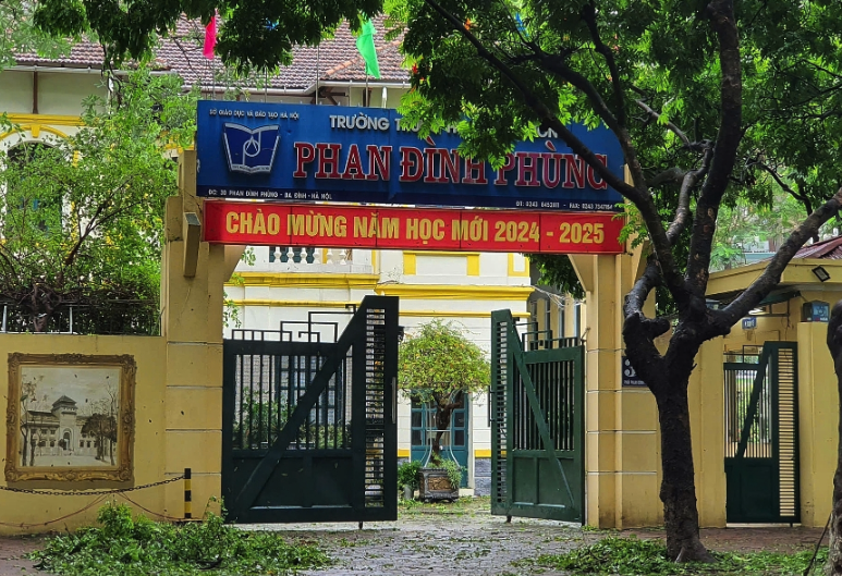 30 trường tại H&agrave; Nội chưa thể dạy học sau b&atilde;o số 3- Ảnh 1.